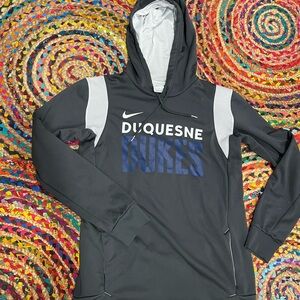 Nike Grey and Blue Duquesne Dukes Hoodie